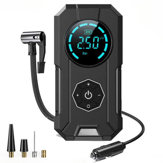 BUVAYE Portable Inflatable Pump Car Inflator Tire Pump Car Air Compressor for M image 0