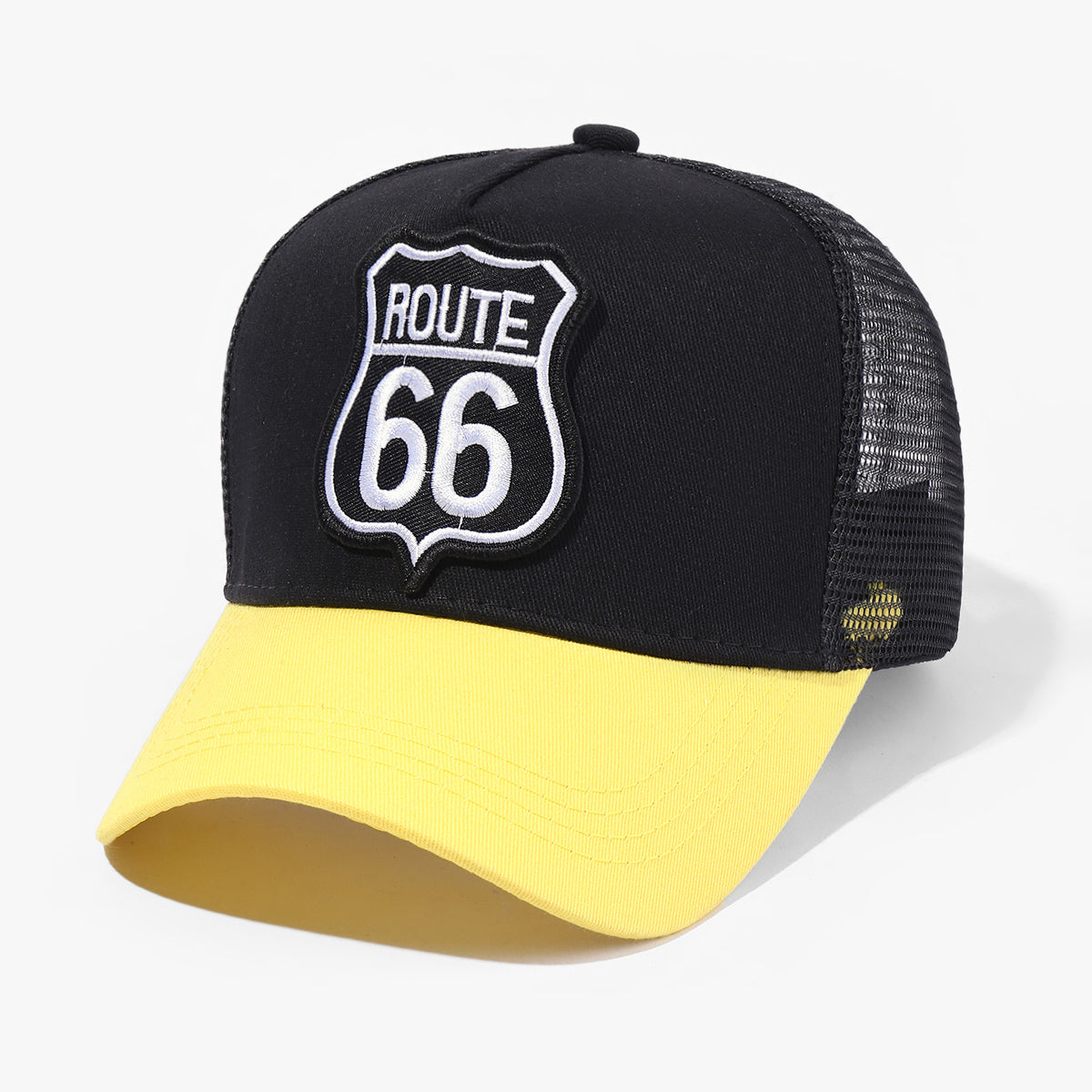 ROUTE 66 Baseball Cap Spring Autumn  Mesh Snapbac Hat For Women Men Trucker Hat image 0