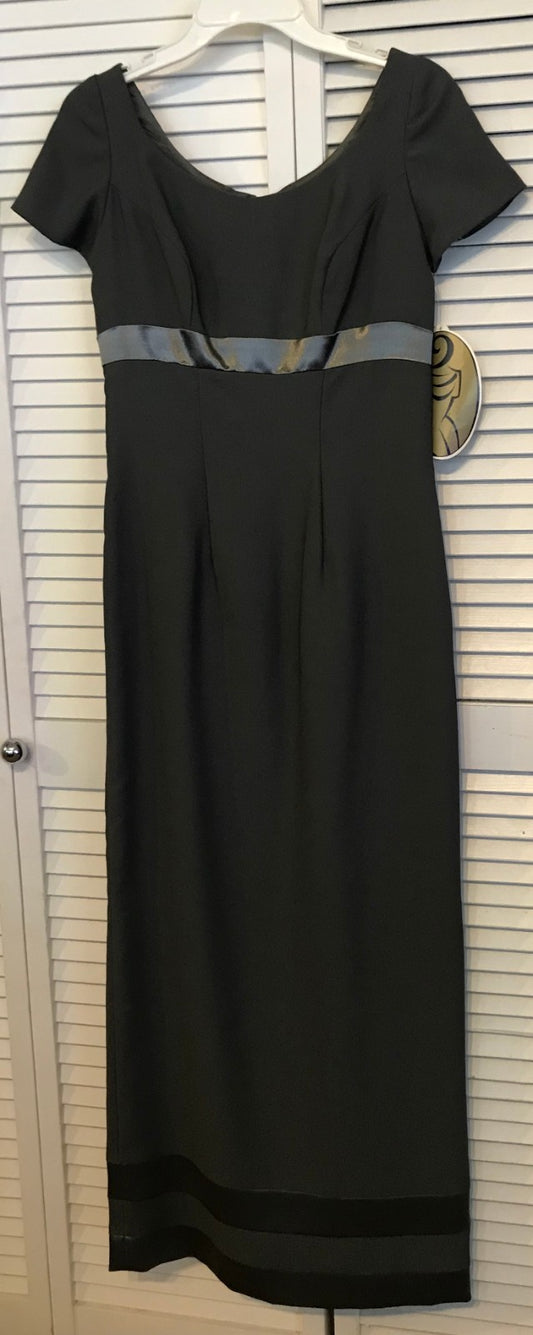 Watters & Watters Women Dress Crepe Gray 3-Band Size 4 image 0