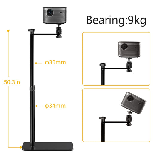 Floor Projector Support Stand Metal Holder Multi-angle Adjustable 360 ƒ€š° Rotatin image 0