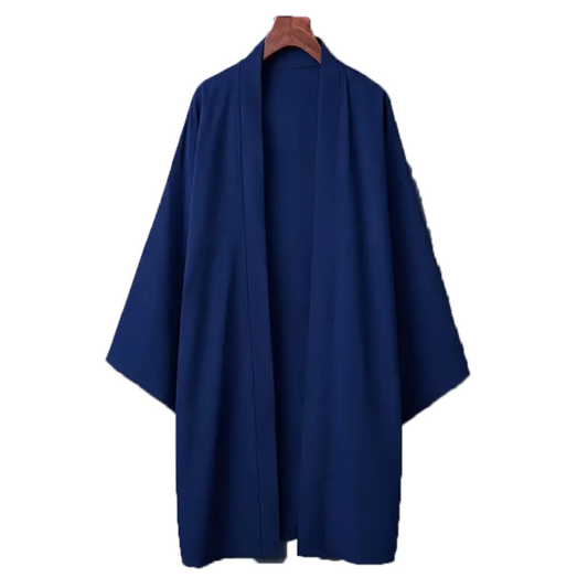2024 New Men's Long Solid Color Japanese Kimono Poncho Summer Casual Loose Wome image 0