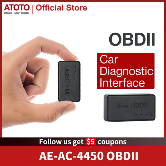 ATOTO OBD2 Scanner Bluetooth For Android Car Diagnostic Tool Check Engine Adapt image 0
