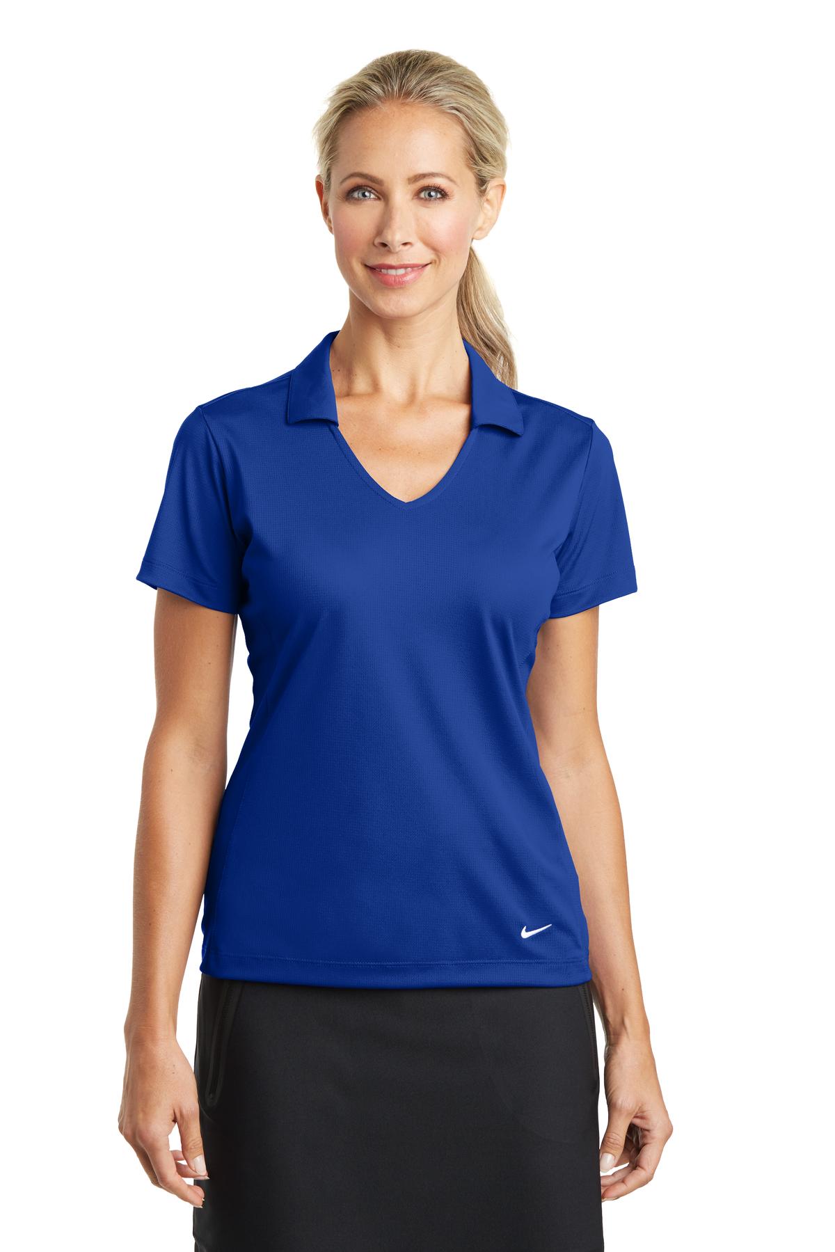 Polo Nike Dri-FIT de malla vertical para mujer. 637165
