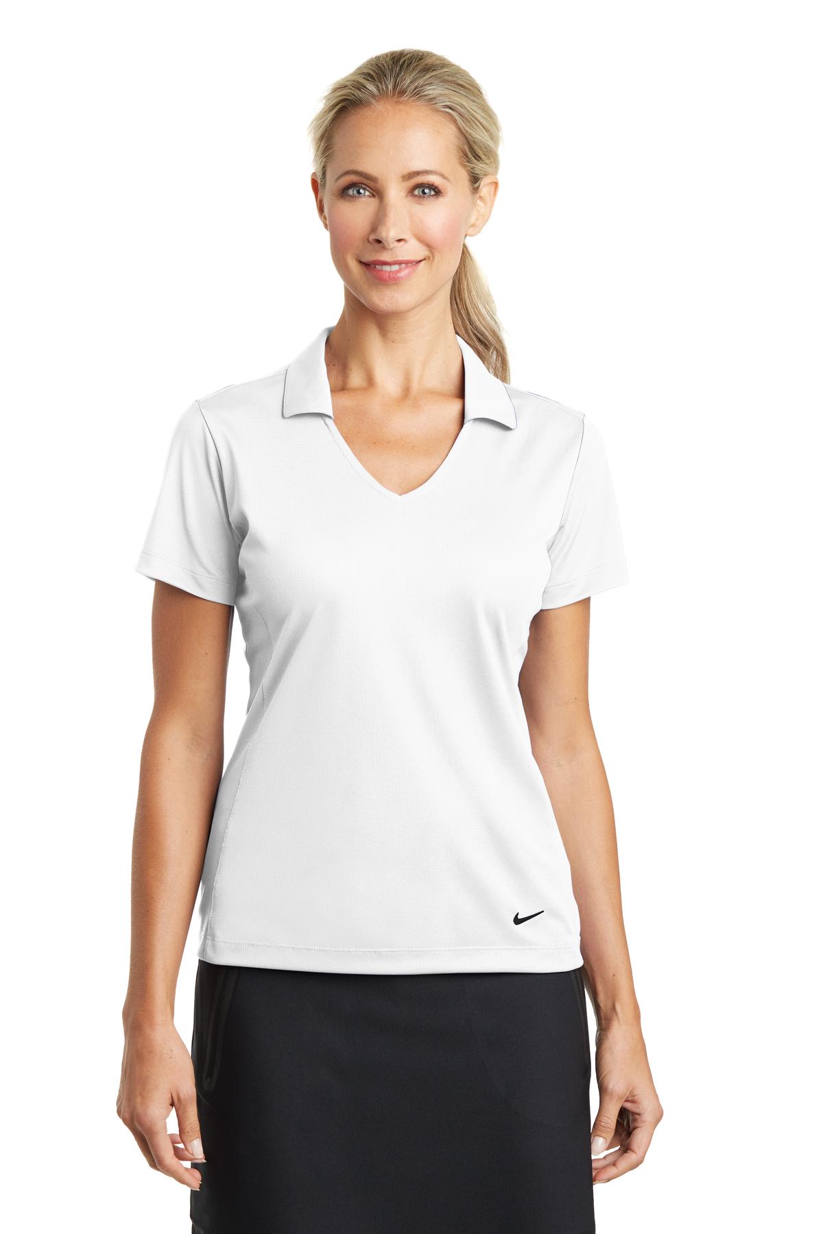 Polo Nike Dri-FIT de malla vertical para mujer. 637165