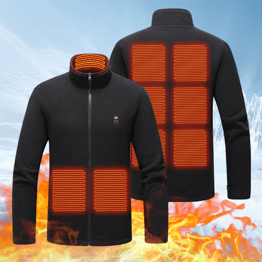 9 Heated Area Intelligent Heating Coat USB Charging Heated Jacket Waterproof He image 0