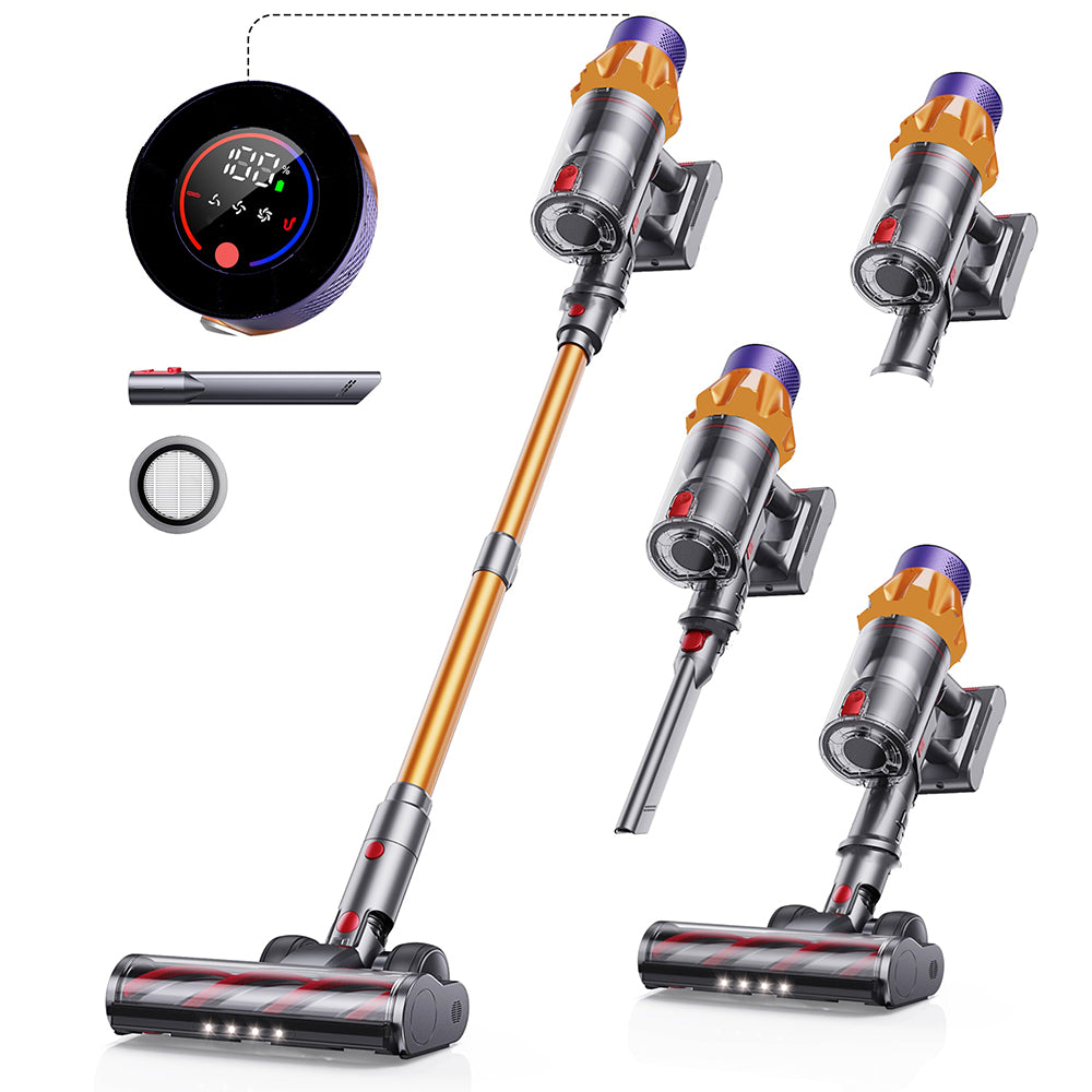 Cordless Handheld Vacuum Cleaner V18 Purple,45KPA,Touch Screen,Smart Dust Senso image 3