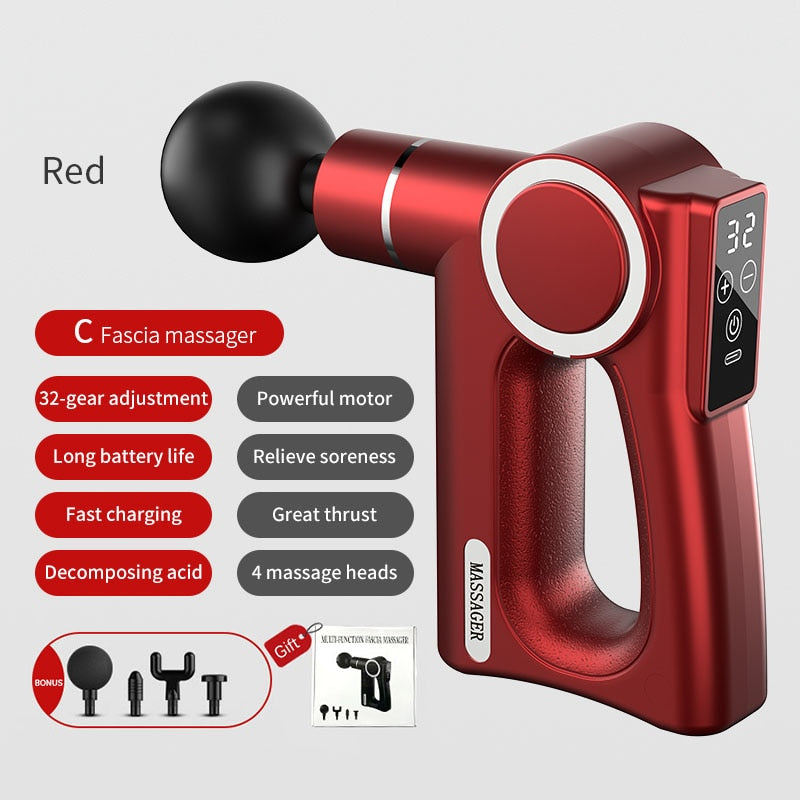 Mini Fascia Gun Vibration Massage Portable Small Massager Muscle Relaxation Bod image 1