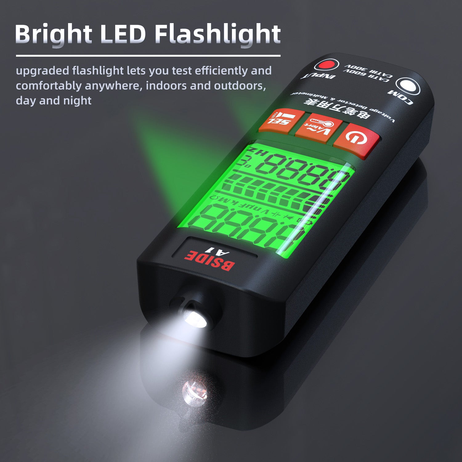 BSIDE Voltage Tester Smart Digital Multimeter Non-Contact Electrician Pen Detec image 7
