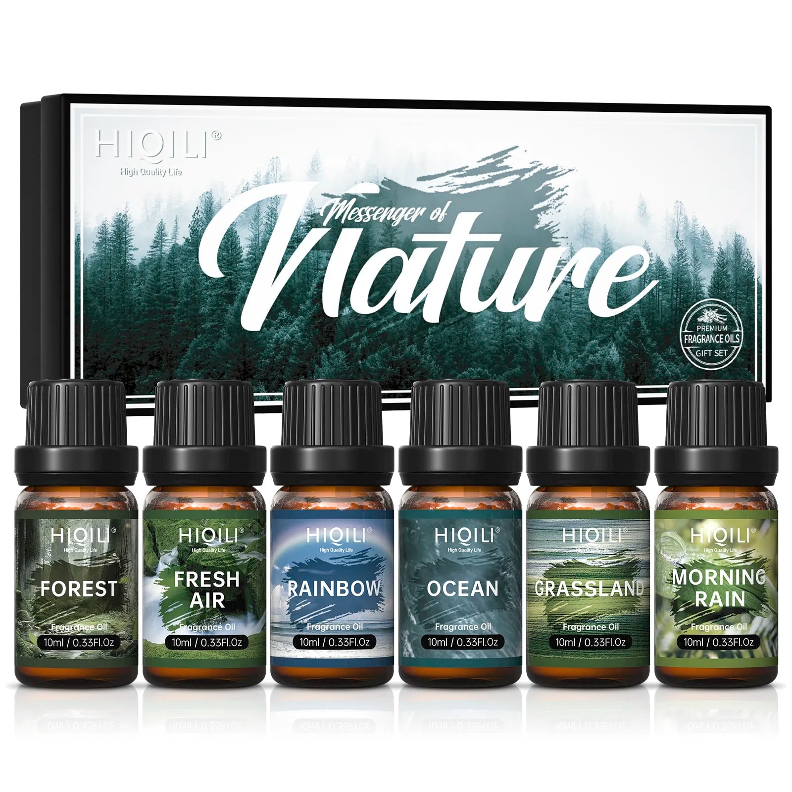 HIQILI Fragrance Oils Set-Nature Theme | TOP 6 Gift Set Use For Aromatherapy,Di image 1