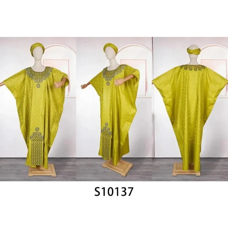 Plus Size African Dresses for Women Dashiki Traditional Embroidery Gown Ankara  image 5