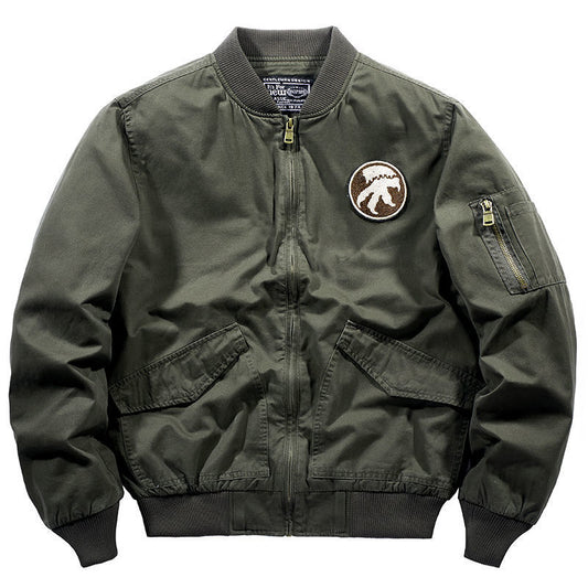 Military Bomber Jackets Men Spring Autumn Casual Multi-pocket Pilot Windbreaker image 0