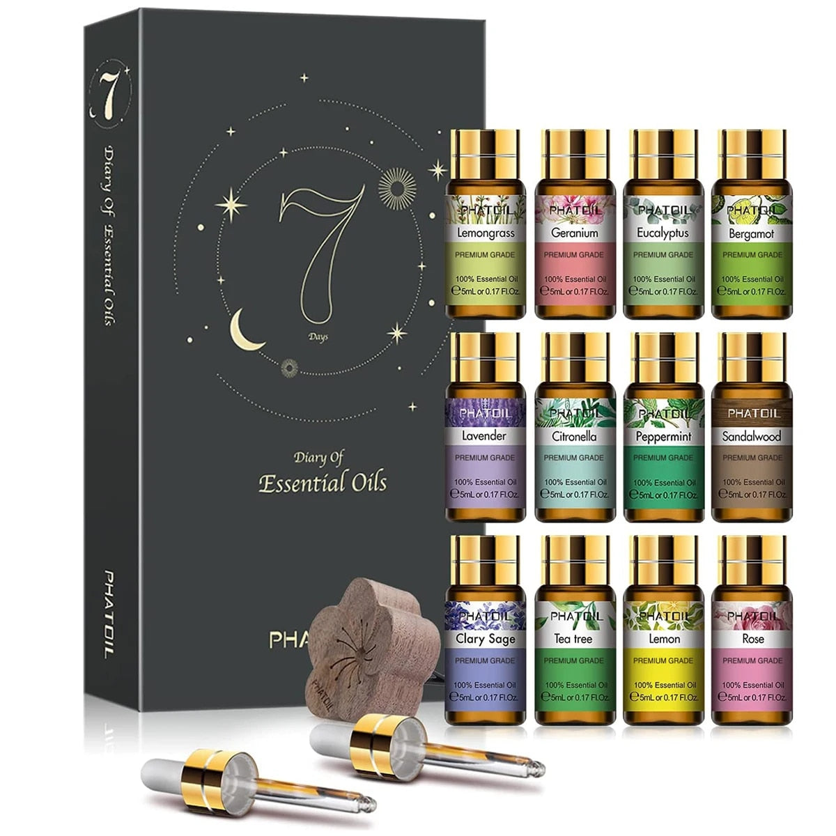 PHATOIL Pure Natural Aromatherapy Essential Oils Set for Candles Scented Aromat image 1
