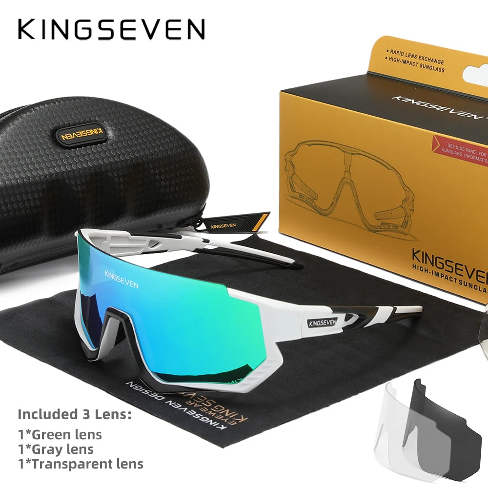 Ship From USA KINGSEVEN Brand Cycling Sunglasses Men Women Mtb Bicycle Glasses image 1