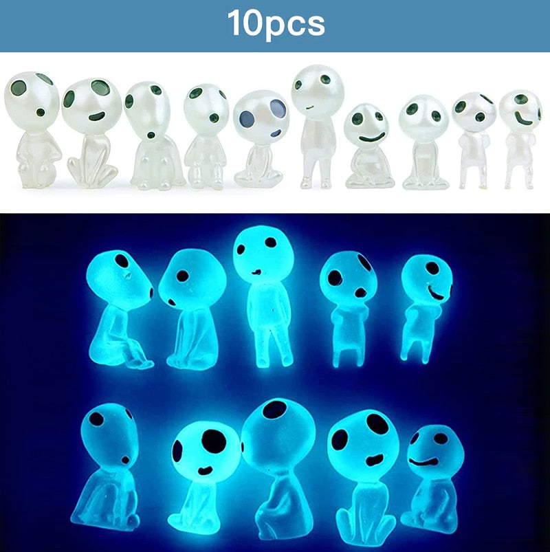 Ghibli Kodama Luminous Elf Tree Dolls Micro Landscape Figure Ornament Outdoor G image 3