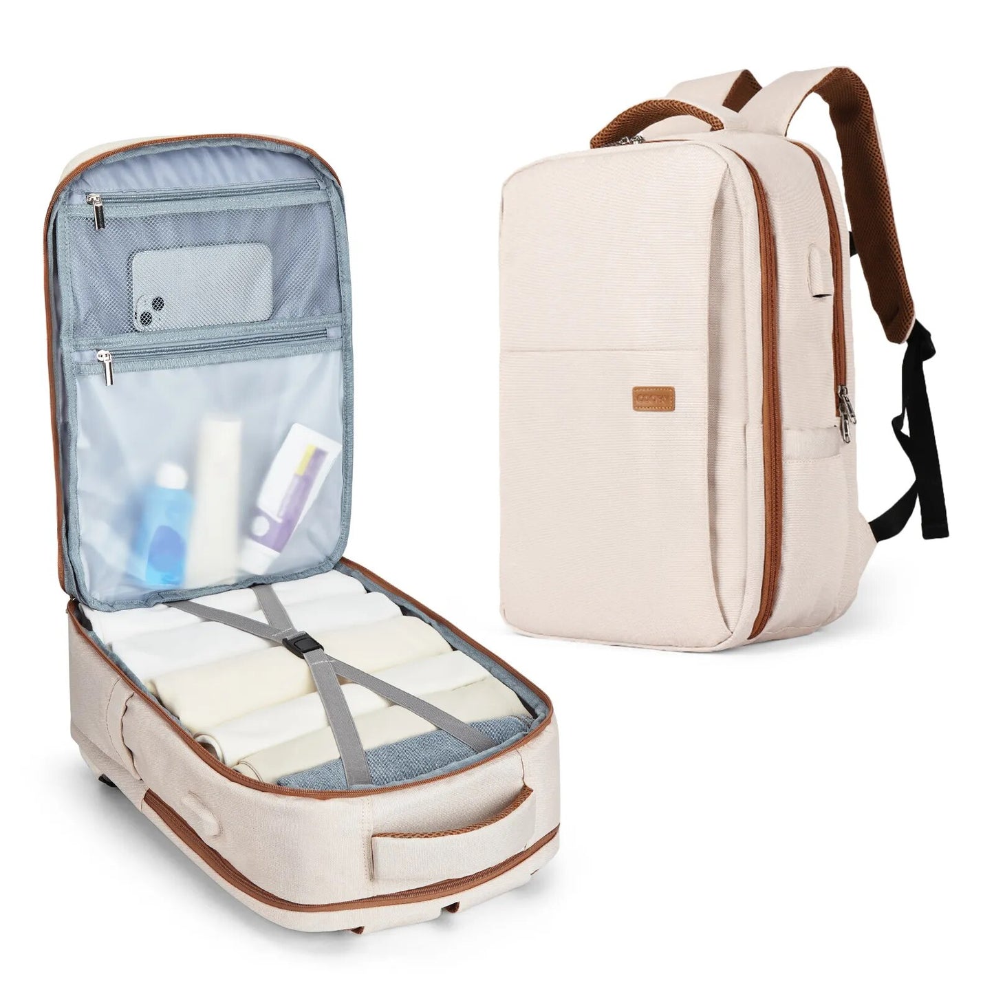 Laptop Backpack for Women, Large Travel Backpack Airline Approved with Luggage image 2