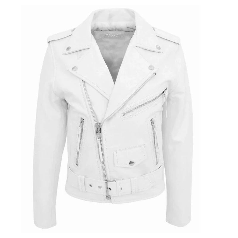 2024 Mens Fashion Leather Jacket Slim Fit Stand Collar PU Jacket Male Anti-wind image 2
