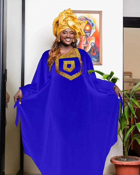 Free Style African Dress For Woman Embroidery Design Ladys Clothes Plus Size Dr image 0