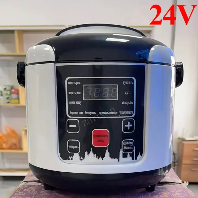 2024 24V Mini Rice Cooker Car Truck Soup Porridge Cooking Machine Food Steamer image 0