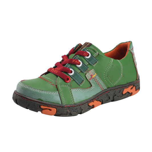 Genuine Leather Women's Flat Sneaker Shoes for Outdoor image 0