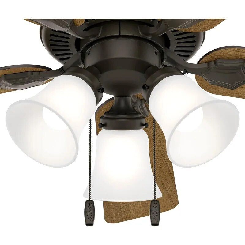 44 inch Swanson New Bronze Ceiling Fan with LED Light Kit and Pull Chain image 3