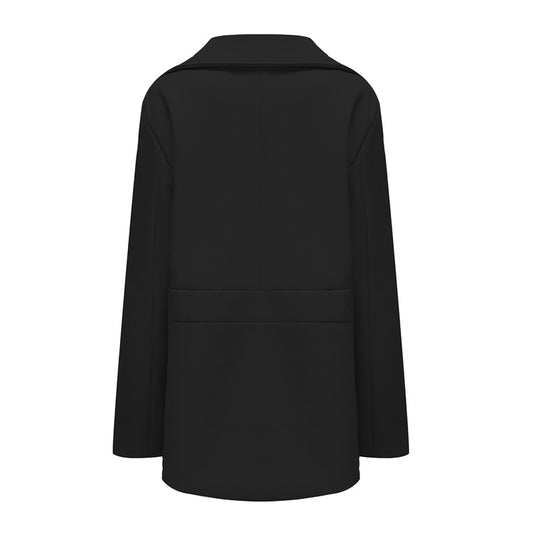Stylish Men s Winter Woolen Coats with Lapel Neck Long Sleeve Double Breasted B image 0