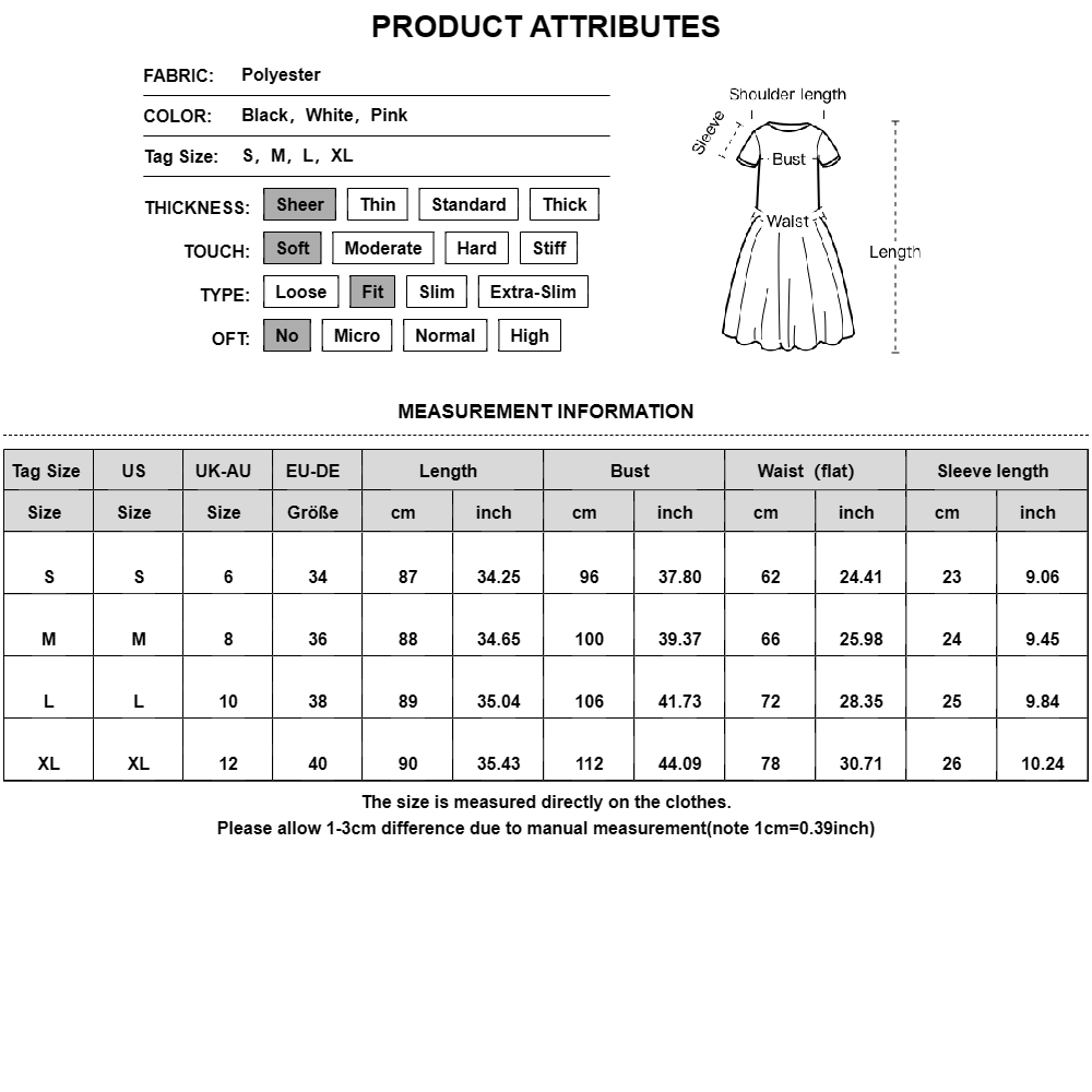 Chiffon White Women Dress for 2024 Summer Short Sleeve Slim Fit Fashion Korean  image 4