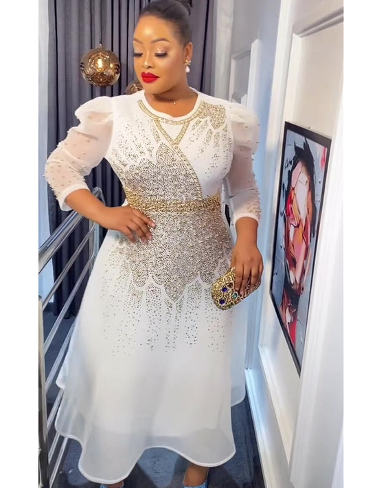 African Dresses for Women Plus Size Africa Clothes Dashiki Ankara Turkey Outfit image 0