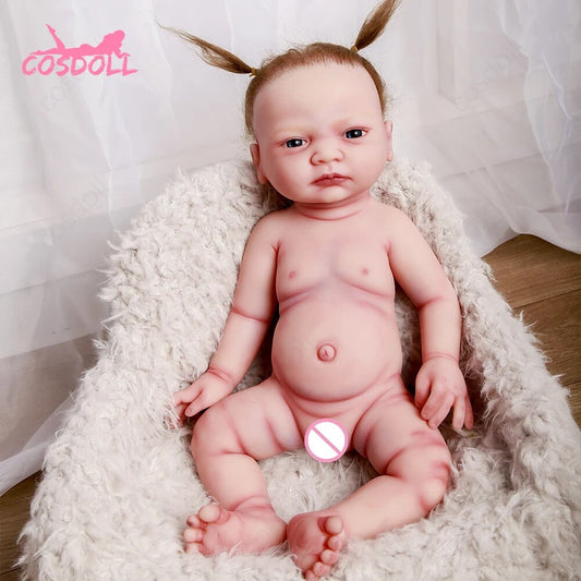 COSDOLL 2.6kg 45cm Reborn Baby Dolls Full Body Silicone Girl Baby Doll Lifelike image 0