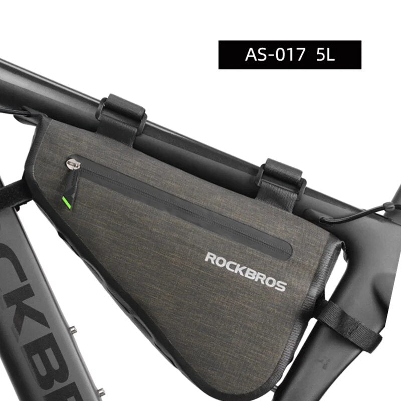 ROCKBROS Cycling Bicycle Bags Top Tube Front Frame Bag Waterproof MTB Road Tria image 3