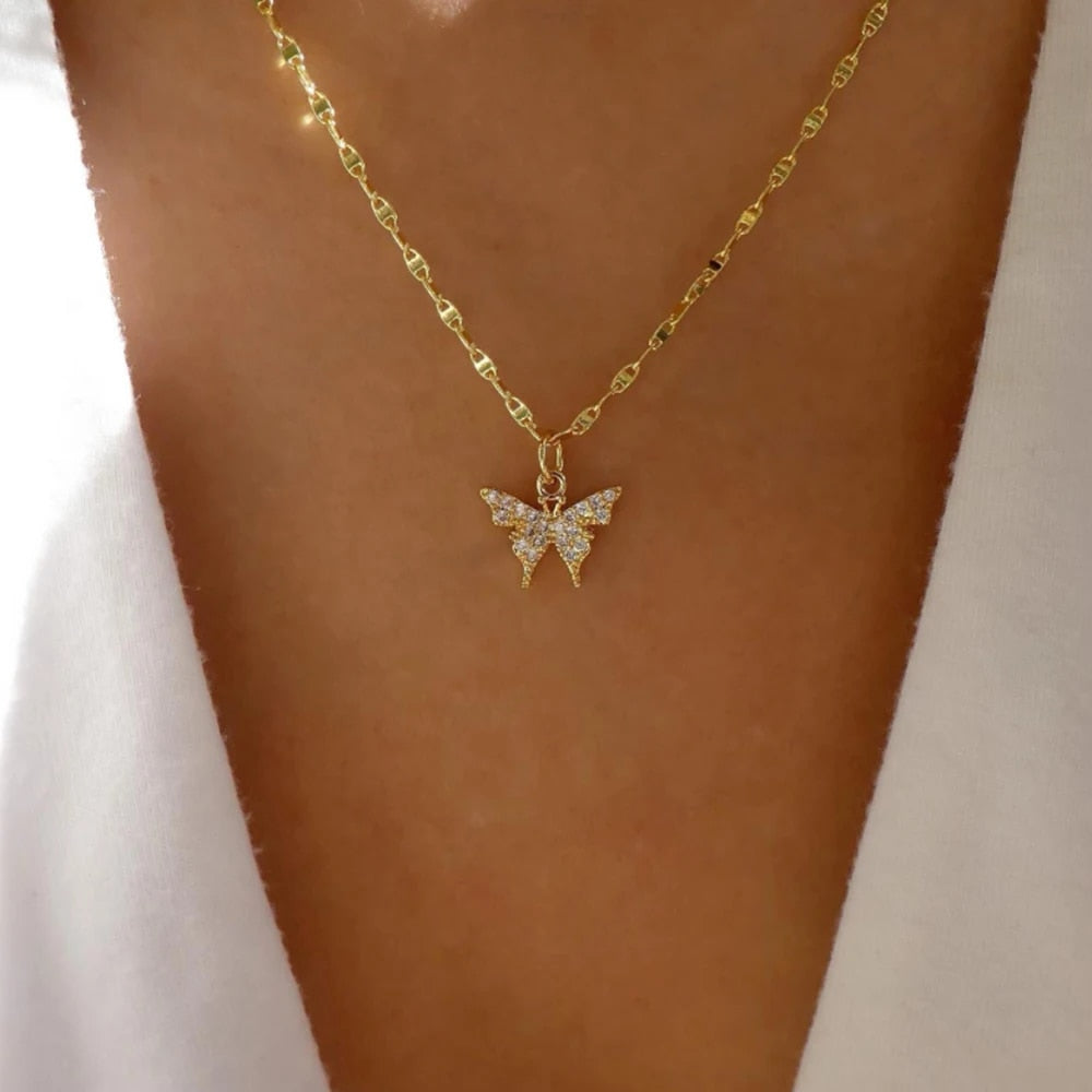 bls-miracle Bohemia Gold Color Multiple Styles Necklace For Women Trendy Multi- image 18