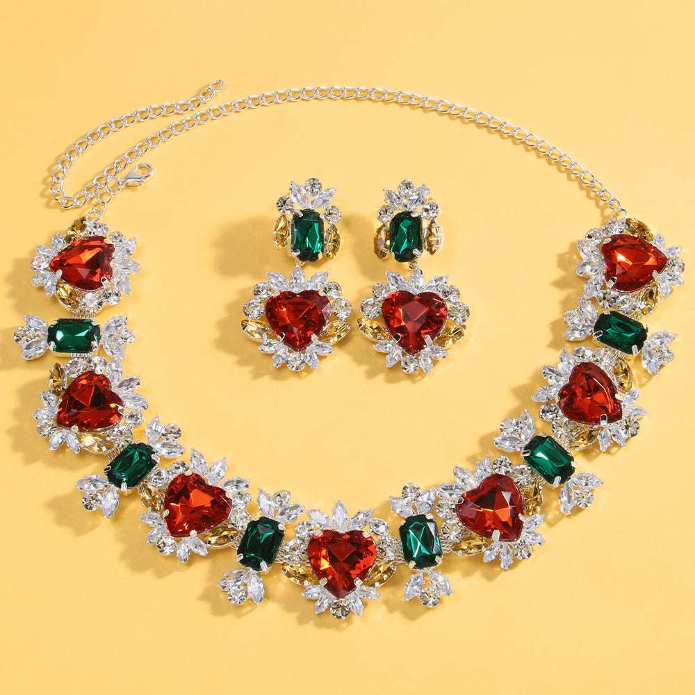 Stonefans Baroque Crystal Large Jewelry Set African Wedding Accessories Fashion image 3
