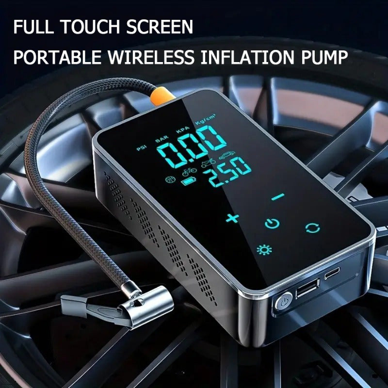Car air pump Wireless digital display smart air pump touch screen air pump tire image 3