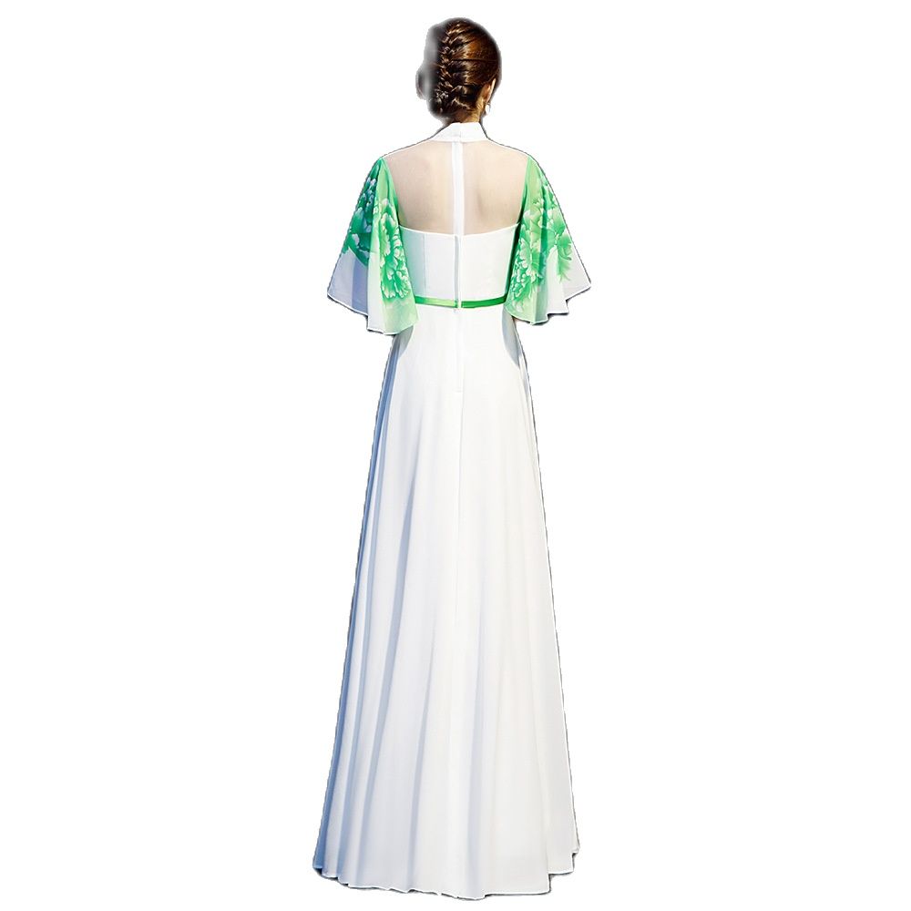 Long Ao Dai Vietnam Style Dress For Women Traditional Ethnic Clothing Elegant G image 8