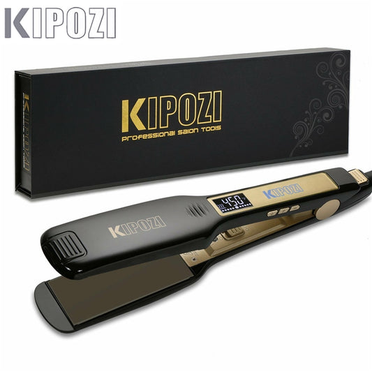2023 KIPOZI Professional Titanium Flat Iron Hair Straightener with Digital LCD image 0