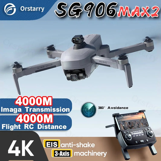2023 NEW SG906 MAX2 Professional FPV EIS 4K Camera 4Km Drones 3-Axis Gimbal Bru image 0