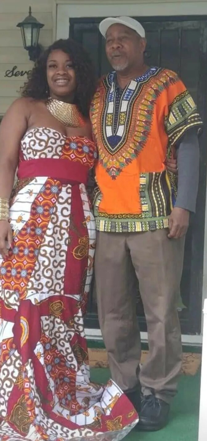 Orange Traditional African Dashiki Cotton Shirt Tribal Hippie Style Variety Col image 2