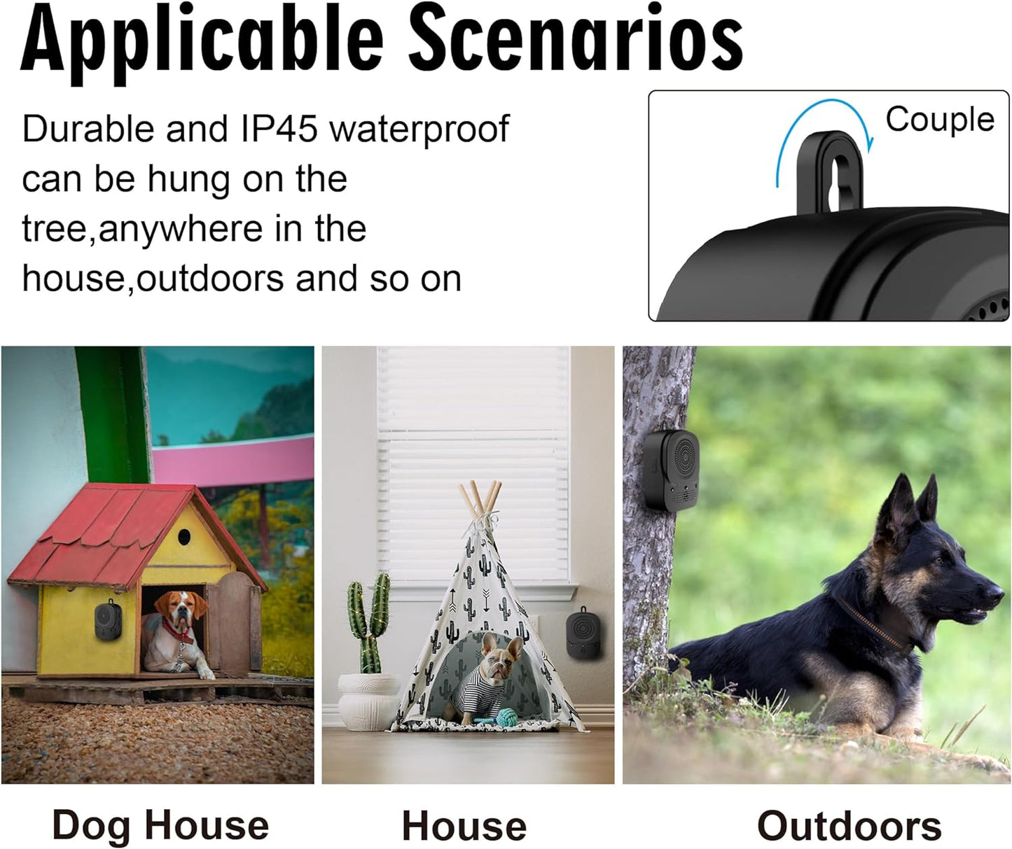 Anti Barking Devices 2024 Barking Control Devices with Effective 4 Adjustable S image 3