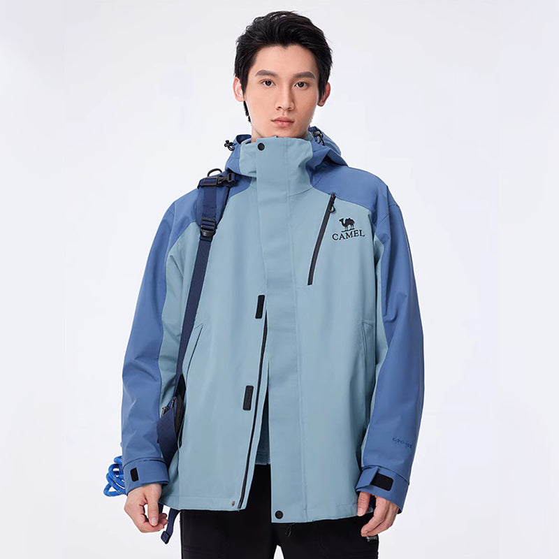GOLDEN CAMEL Outdoor Hiking Jackets for Men Three-in-One Waterproof Fleece Jack image 11