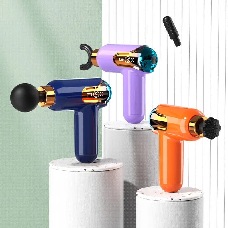 LCD Display Massage Gun Portable Electronic Massager Neck Massage Whole Body Ma image 3