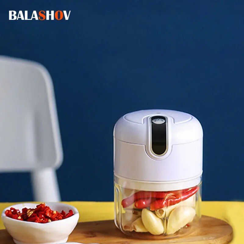 Electric Food Mixers Kitchen Garlic Chopper Meat Garlic Masher Press Vegetable image 1