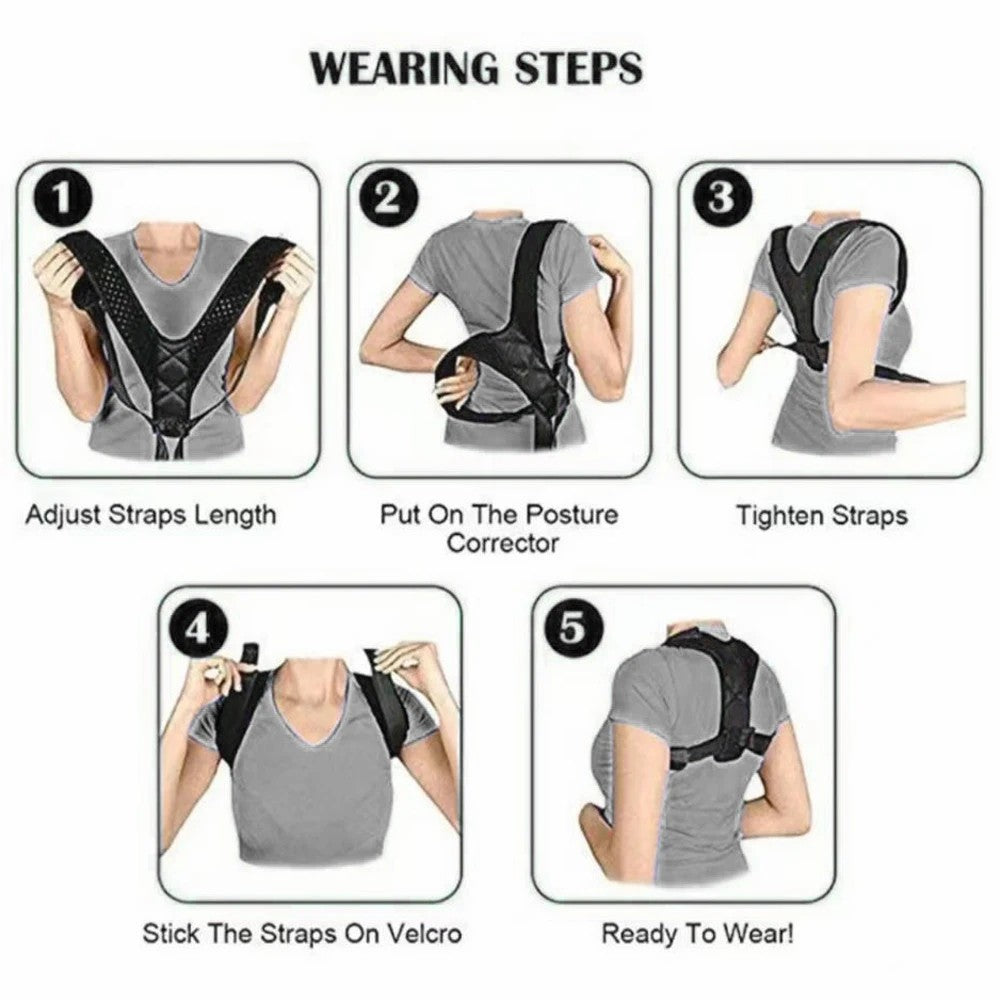 Back Posture Correction Belt Hunchback Prevention Correction of Sitting Posture image 2