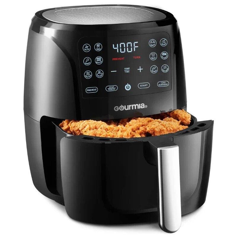 6-Qt Digital Air Fryer with Guided Cooking, Black GAF686 image 2