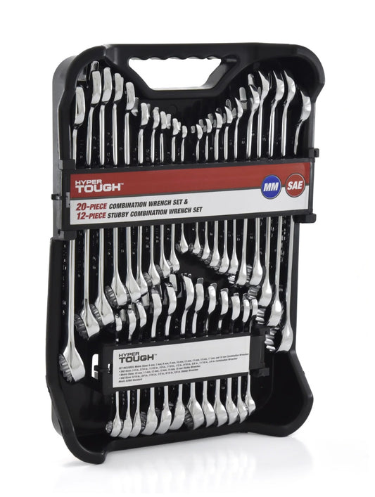 2024 NEW 32-Piece Combination Wrench Set, Metric & SAE includes 20 standard and image 0