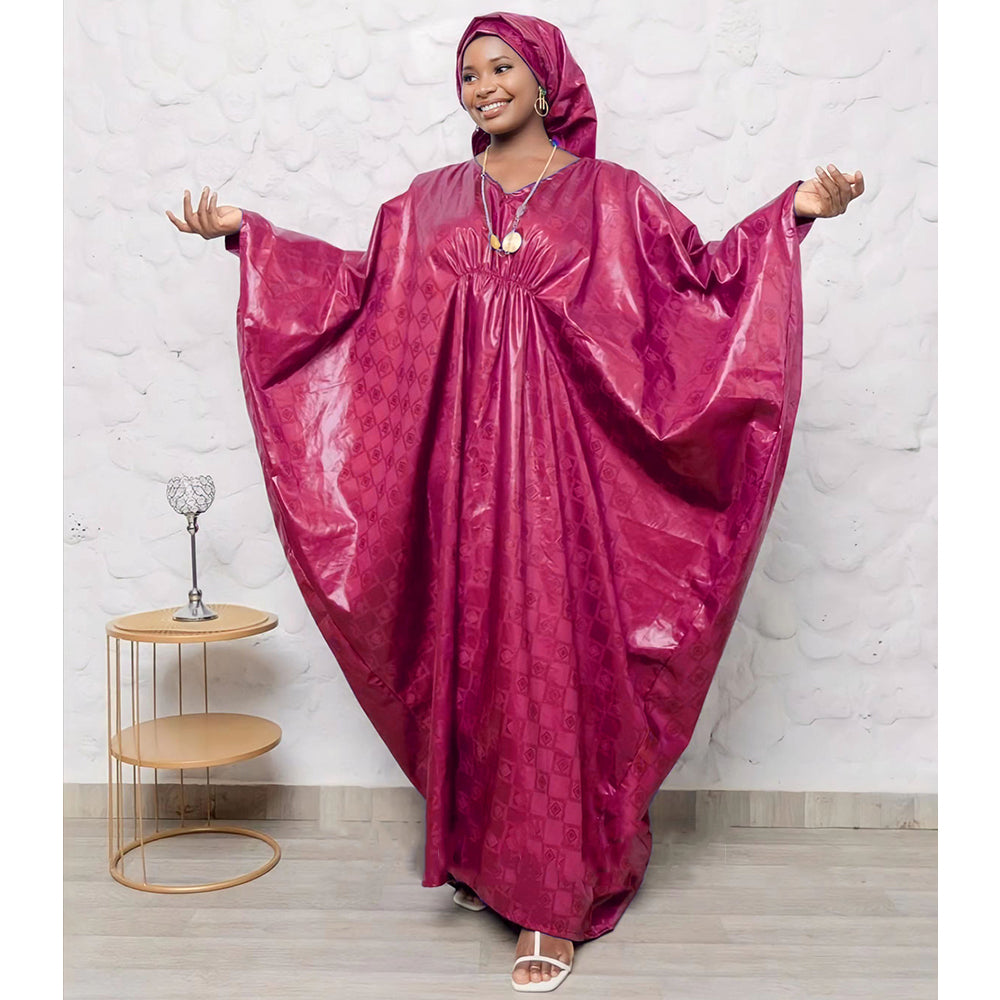 Mix Size African Bazin Rich Dress Winter Robe For Noble Lady Wedding Party Gown image 2