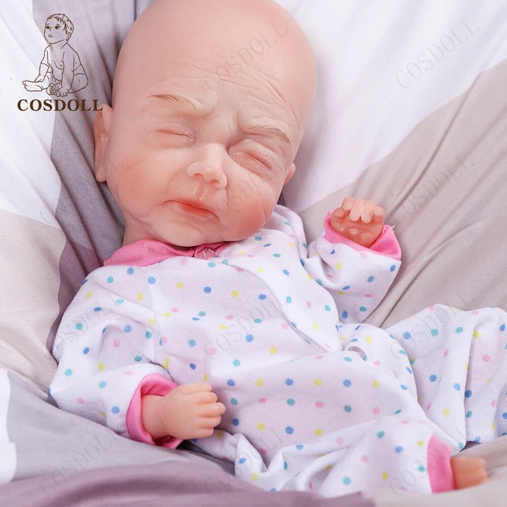 CSODOLL 37CM Reborn Dolls with Soft Body Realistic Boy Baby Doll Christmas Birt image 6