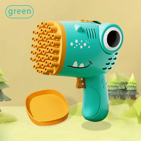 40 Hole Dinosaur Bubble Handheld Bubble Machine, Electric Bubble Gun, Outdoor W image 0