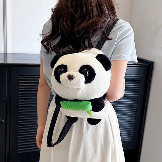 Kawaii Panda Dolls Backpack Casual Plush Children Women Backpack Fashion Girls  image 0