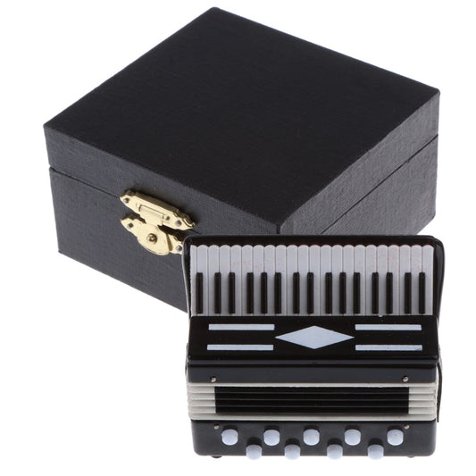Dolls House Miniature Furniture Instrument Accordion W/Box 1:12 Room Items image 0