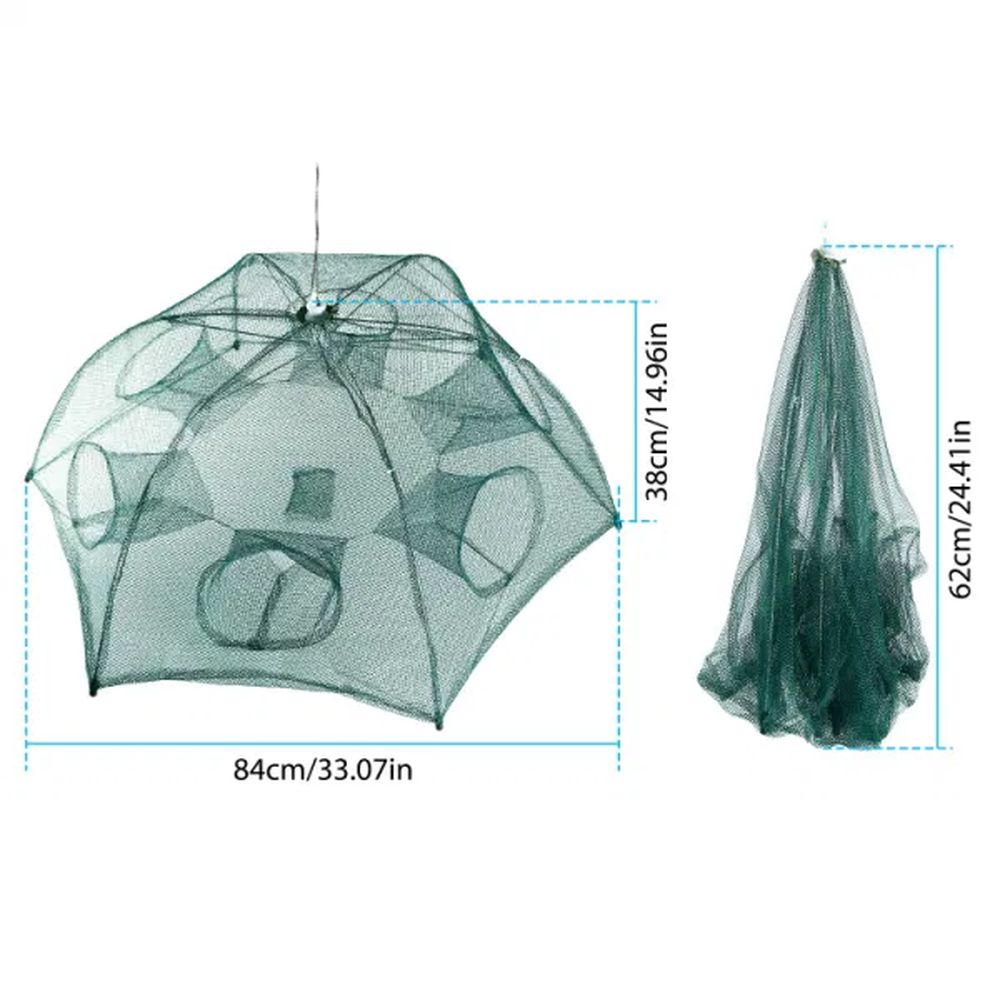 Fishing Trap Net Portable Folded Fishing Bait Trap Shrimp Minnow Crab Bait Net image 3