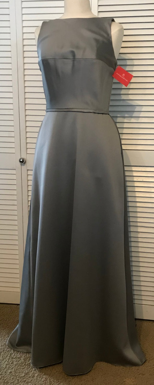 Watters & Watters Women Dresses Satin Gray Size 8 image 0